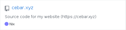 ced4rtree/cebar.xyz - GitHub